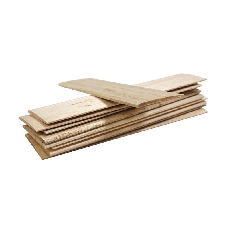 Kidwind Balsa-Tragflächenprofile (304x76x6,4mm) 10 Stück (KW-ABBS10)