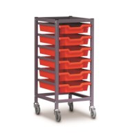 Gratnells 1025 Aufbewahrungswagen mit Rädern  850x370x420 mm (silber)