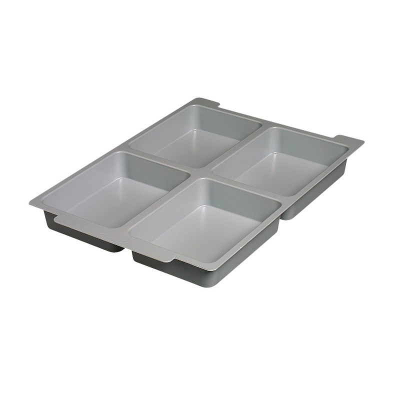 Gratnells Einsatz mit 4 Fächern 115 x 155 mm