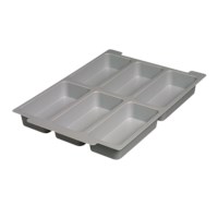 Gratnells Einsatz mit 6 Fächern 68 x 155 mm