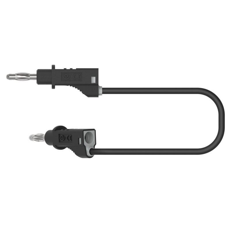 Experimentierkabel 25 cm schwarz