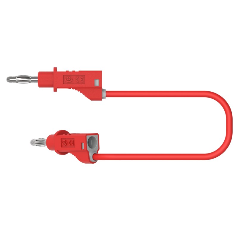 Experimentierkabel 50 cm rot