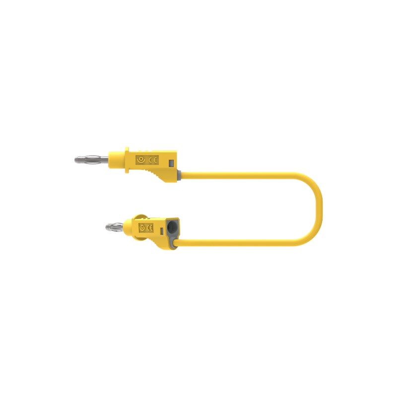 Experimentierkabel 50 cm gelb