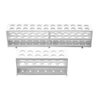 Reagenzglasgestell, PP 12 x Ø 21 mm, wit