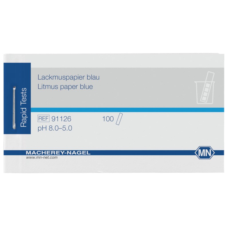 Indikatorpapier Lakmus 100 Streifen blau