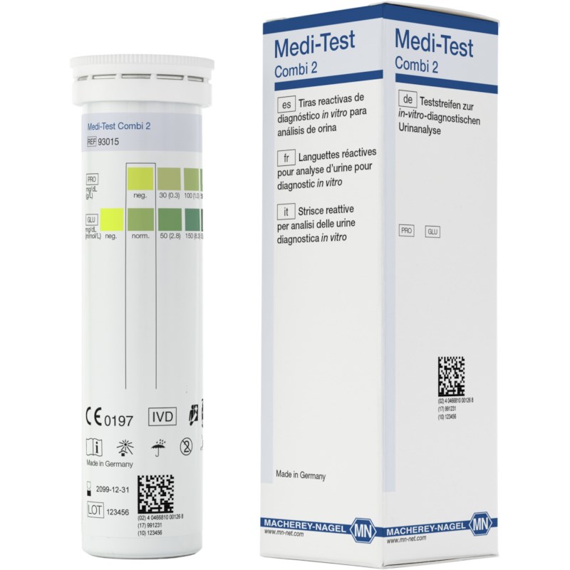 MEDI-TEST Macherey-Nagel Combi 2 Glucose/Eiweiß 50 Stück