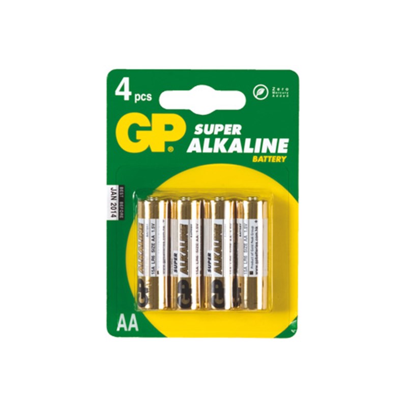 Batterie AA LR106 penlite, Packung mit 4 Stück AA