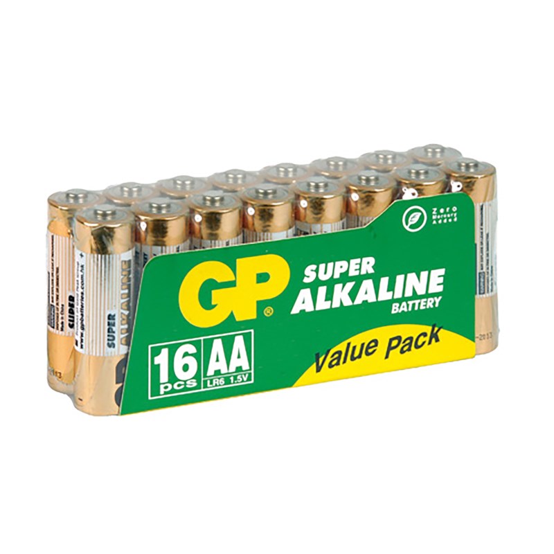 Batterie AA LR06 penlite, Packung mit 16 Stück