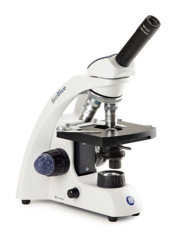Bioblue monokulares Mikroskop 4X/10X/40X/60X mit Kreuztisch