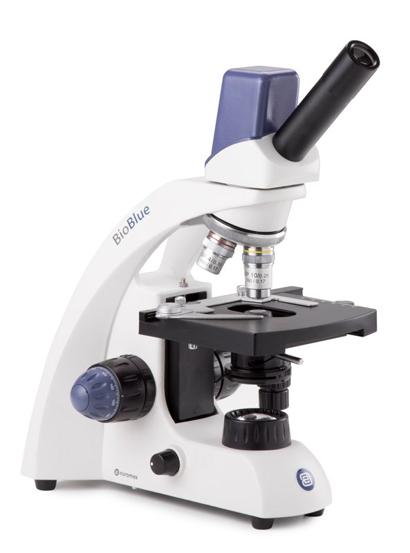 Bioblue monokulares digitales Mikroskop 4X/10X/40X mit Kreuztisch