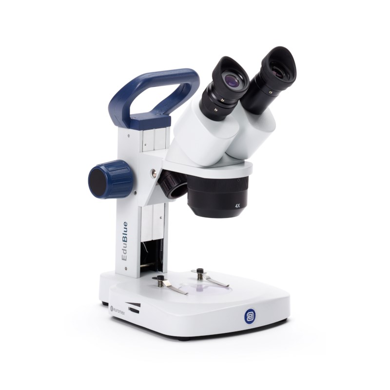 EduBlue Steromikroskop 1X/2X/4X mit Zahnstangenstativ