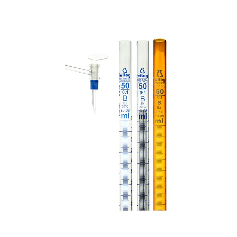 Bürette 50ml mit seitlichem Glasküken