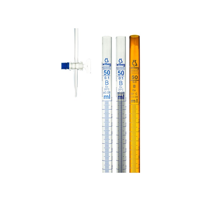 Bürette mit geradem Glasküken 50 ml