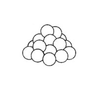  Glasperlen, massiv, Durchmesser: 3 mm - 1 Kg