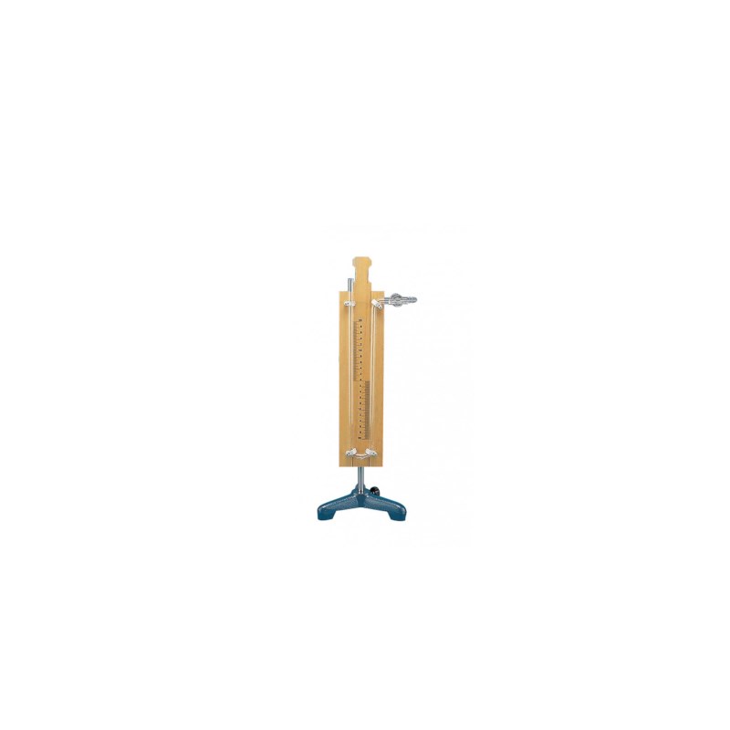 Manometer, Höhe 20 cm mit Hahn