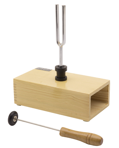 Stimmgabel 440 Hz auf Resonanzkasten