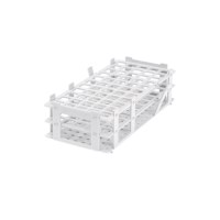 Reagenzglasgestell PP 40 Stellplätze Ø bis 20 mm, weiß