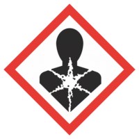 Gefahrenaufkleber GHS08 Gesundheitsgefahr, 100 St.