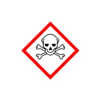 Gefahrenaufkleber GHS06 - Totenkopf, 25 St.