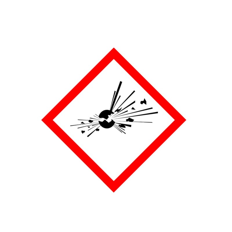 Gefahrenaufkleber GHS01 - Explosive 25 St.