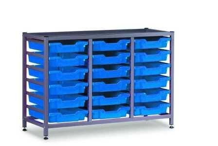 Gratnells Lagerregal 3325 - 825 x 1055 x 420 mm Silber