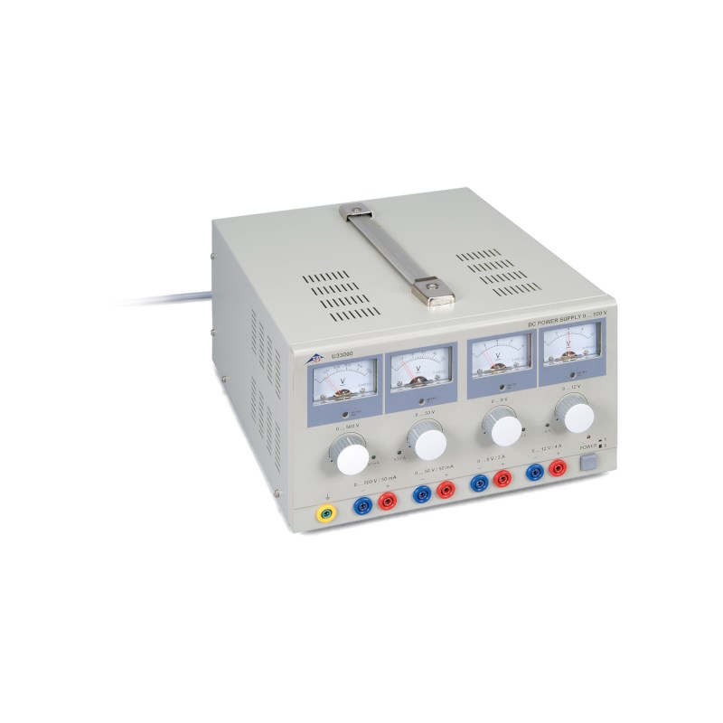 DC-Netzgerät 0 – 500 V (230 V, 50/60 Hz)