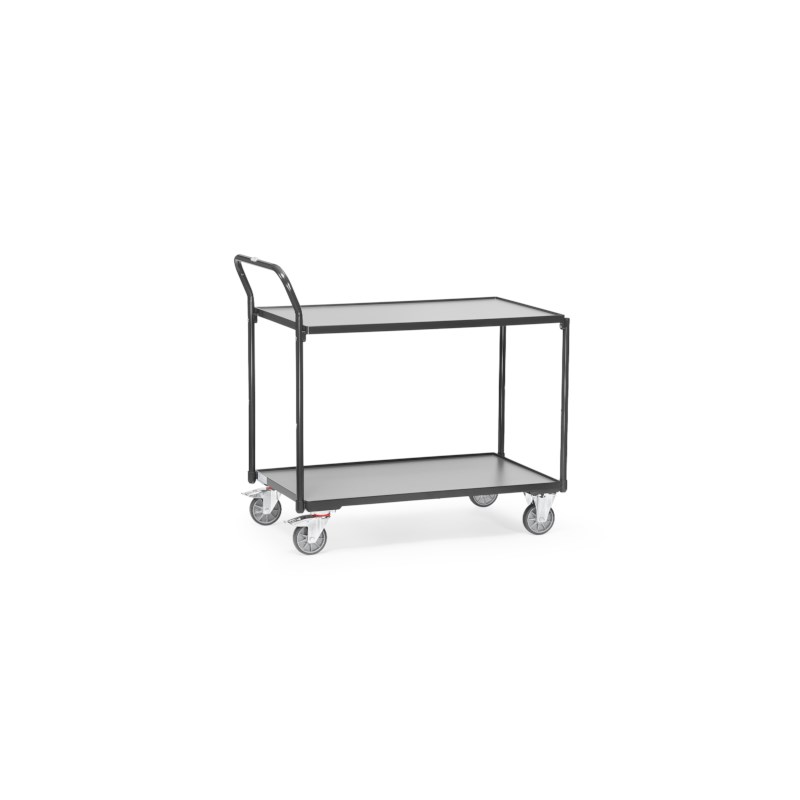 Servierwagen grau 985 x 500 x 1040 mm mit 2 Böden