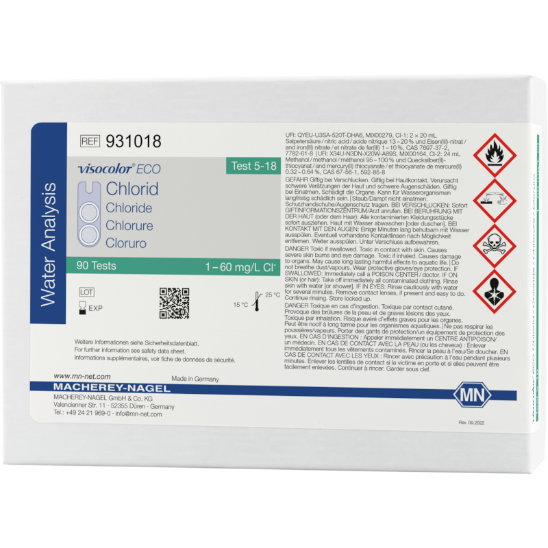 Visocolor® ECO Kolorimetrisches Testbesteck - Chlorid