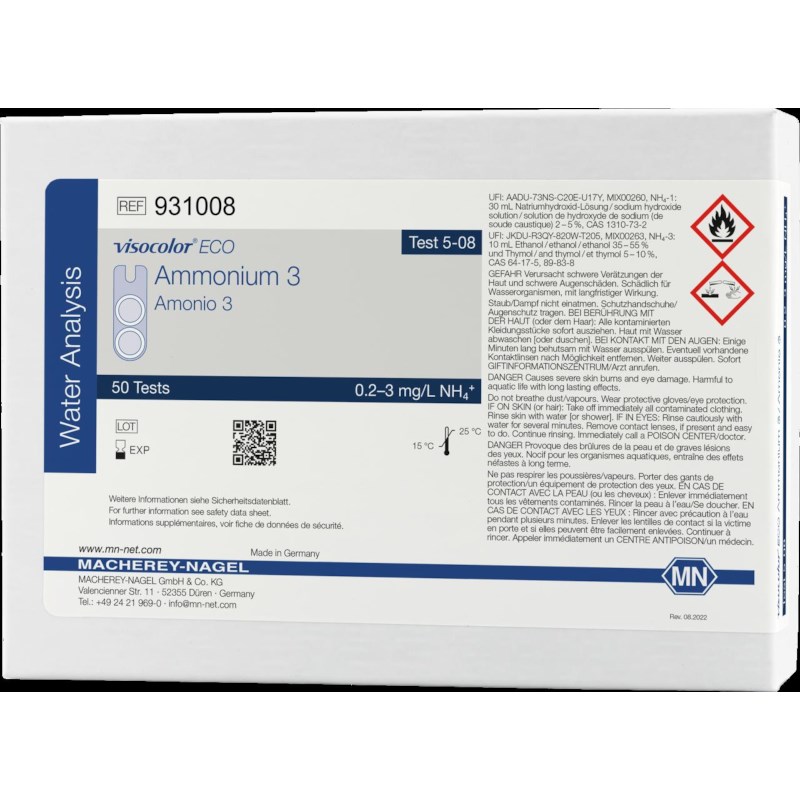  Visocolor® ECO Kolorimetrisches Testbesteck - Ammonium 3