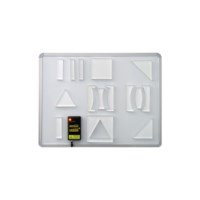 Laser-Optiksatz (Erweiterung)  zur Demonstration mit Metalltafel