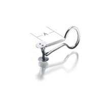 Quetschhahn Mohr - Messing vernickelt
