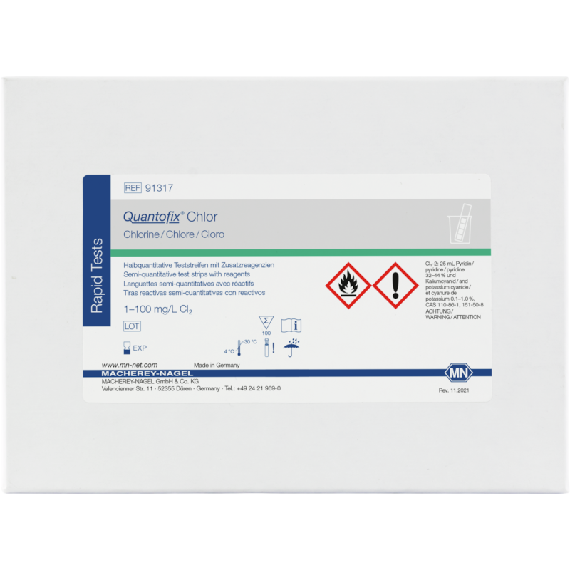Teststreifen QUANTOFIX Chlor - 100 St.