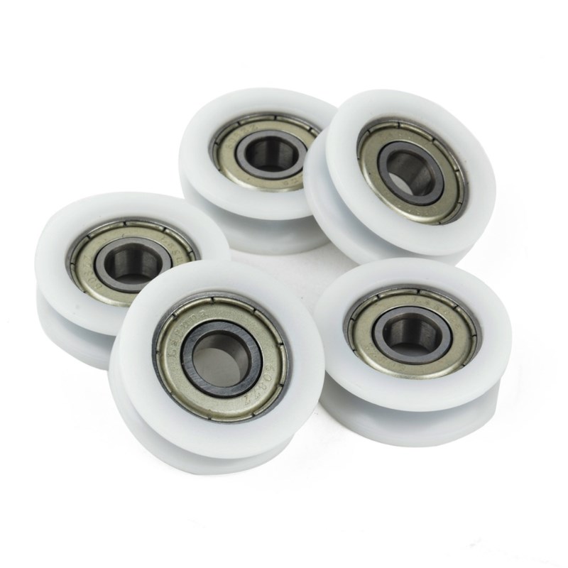 Nylon Laufrollen mit Kugellager (4er Set)