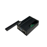 Raspberry Pi 4 Gehäuse Aluminium schwarz