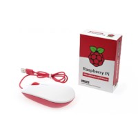 Raspberry Pi Maus weiß/rot