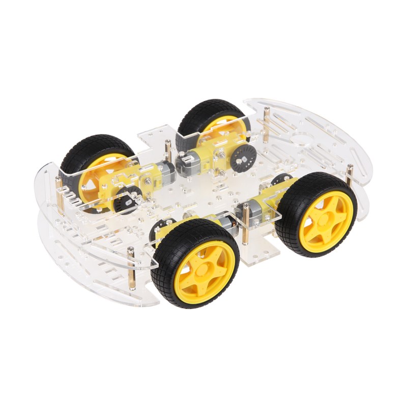 Joy-IT Roboter Autofahrgestell 4WD Metall Acryl
