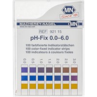 pH Teststäbchen, pH‑Fix 0,0–6,0, farbfixiert, nicht blutend