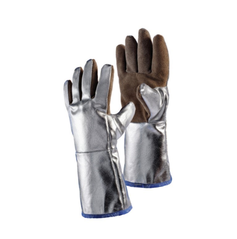 Hitzebeständige Handschuhe aus Spaltleder