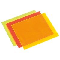 Acrylplatte, Rot fluoreszierend 3 mm 20 x 25 cm