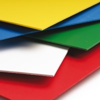 Acrylplatte nicht transparent, Gelb 3 mm 20 x 25 cm 