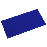 Acrylplatte nicht transparent, Blau 3 mm, 25 x 50 cm
