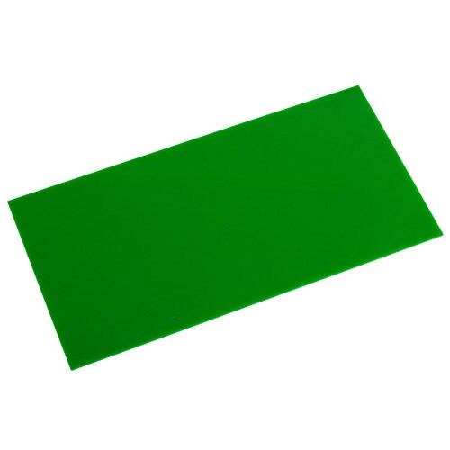 Acrylplatte nicht transparent, Grün 3 mm, 25 x 50 cm