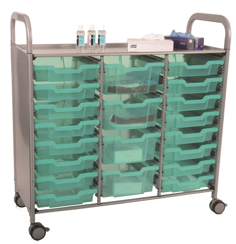 Gratnells Callero Shield Antimikrobieller 3-fach Rollwagen