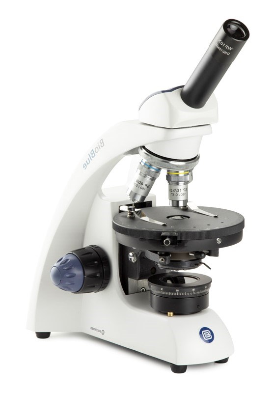 Bioblue monokulares Mikrofon. 4X/10X/40X Objektiv - Polarisation
