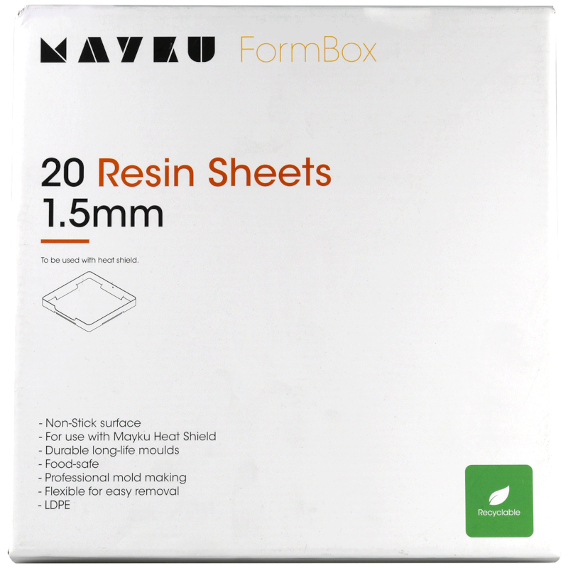 Mayku Formbox Resin sheets (LPDE) 1.5 mm (20 St.)