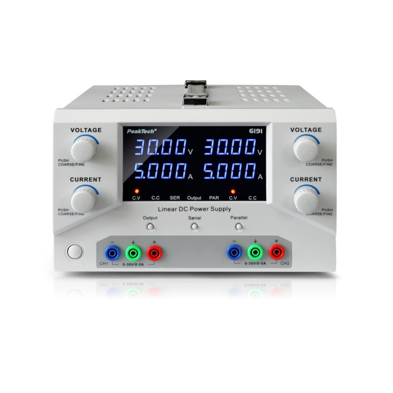 Digital Labornetzgerät 2x 0-30 V / 0-5 A DC
