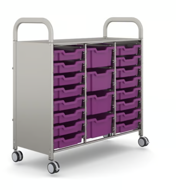 Gratnells Callero Plus Aufbewahrungswagen - Plum Purple (05)