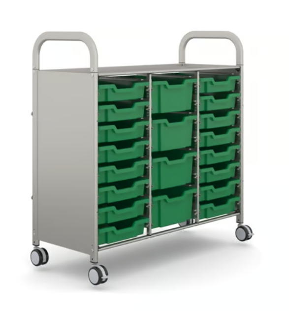 Gratnells Callero Plus Aufbewahrungswagen - Grass Green (10)
