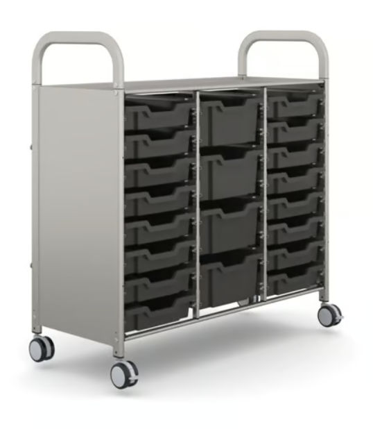 Gratnells Callero Plus Aufbewahrungswagen - Charcoal Grey (15)