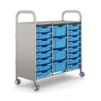 Gratnells Callero Plus Aufbewahrungswagen - Cyan Blue (26)